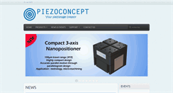 Desktop Screenshot of piezoconcept.com