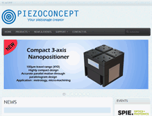 Tablet Screenshot of piezoconcept.com